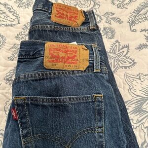 Levi's Men's Dark Blue Straight Jeans